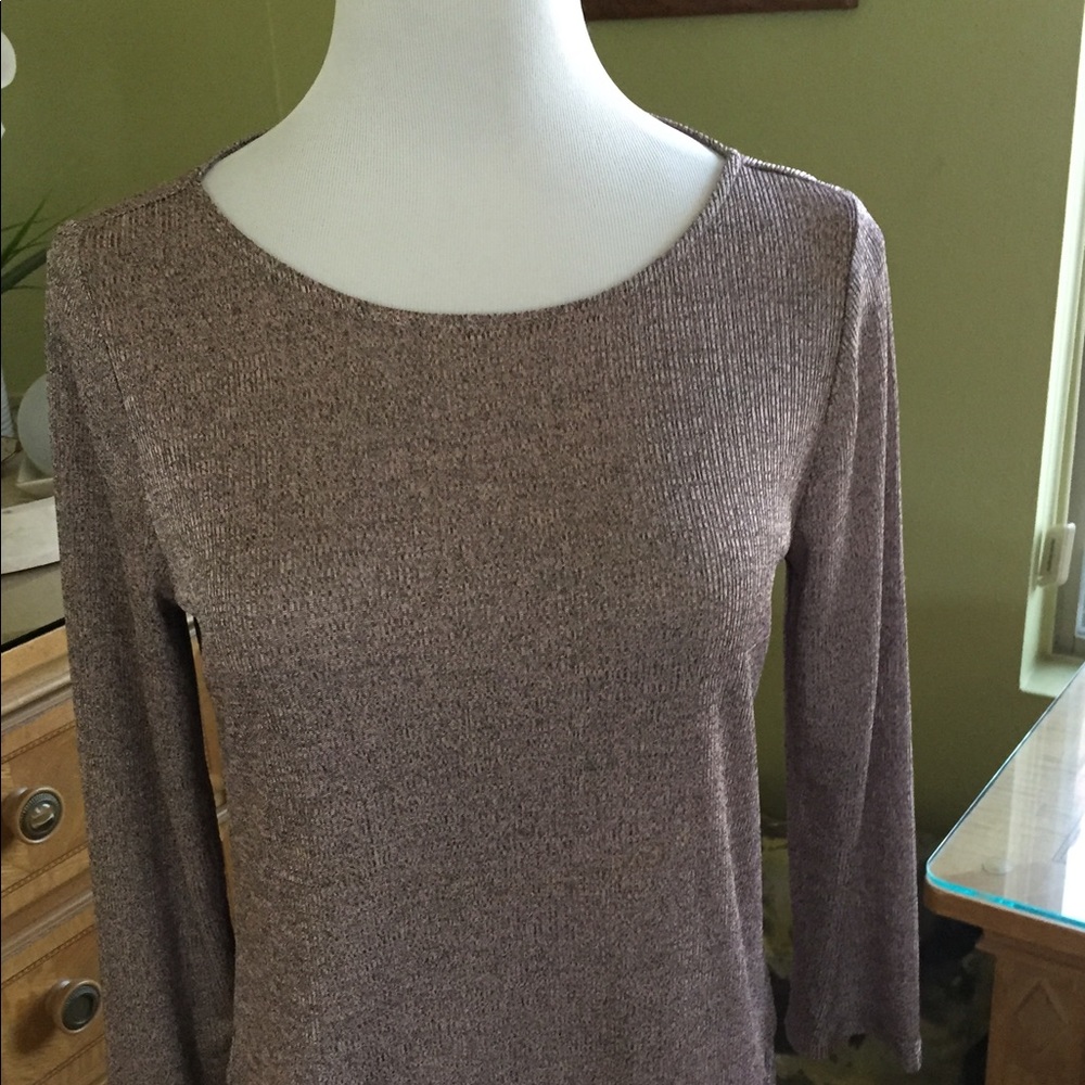 Ivanka Trump Glittery Chiffon Hem Top..NWOT